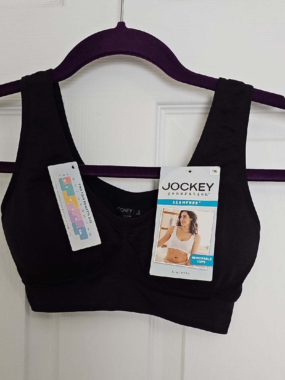 Jockey Seamfree Bralette in Black